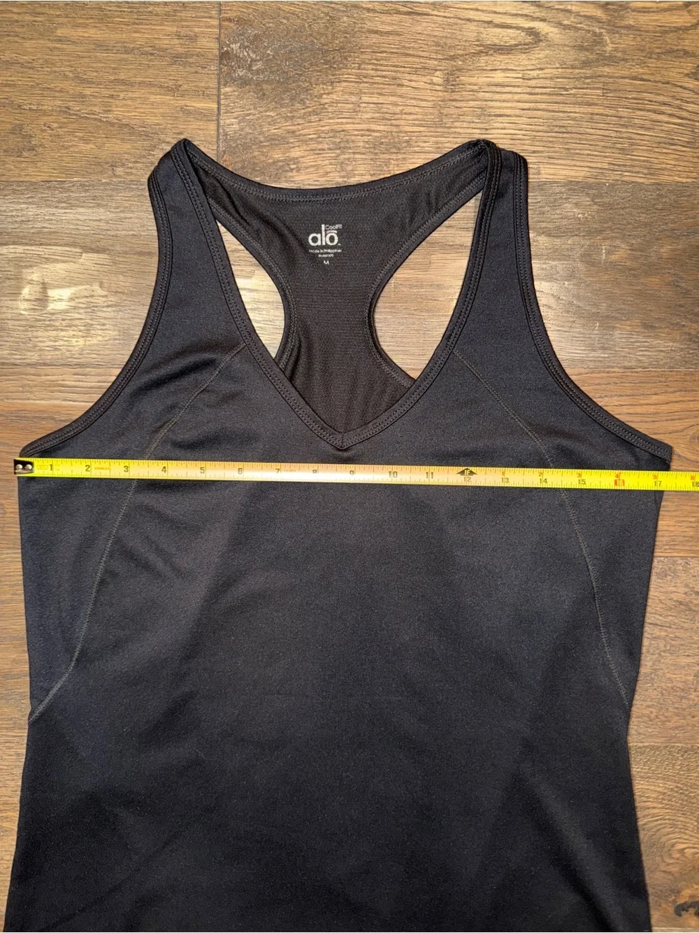 ALO Yoga Black V-Neck Racerback Tank Top